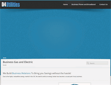 Tablet Screenshot of d4utilities.com